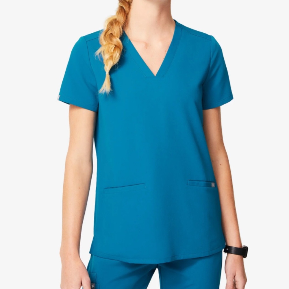 FIGS Scrub Top – Alps Blue – Size XS – NWT